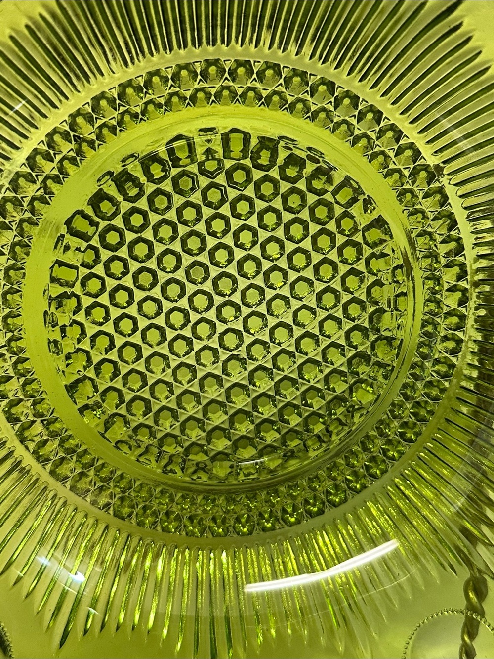 avocado green glassware collection produced by Bartlett-Collins in the mid-1960s - Picture 7 of 10